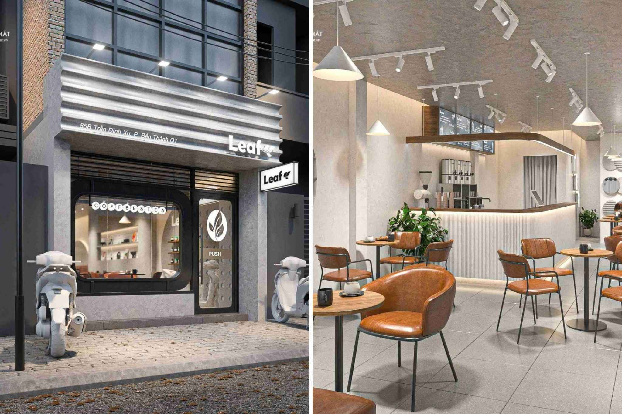 Quán cafe mặt bằng dưới 50m²